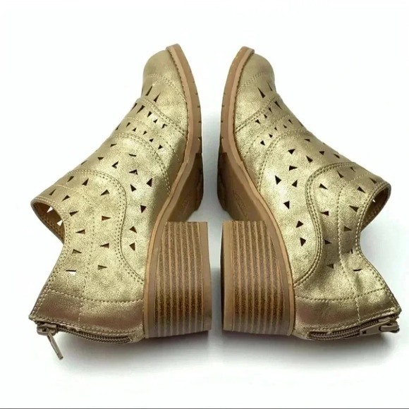 New Sonoma ankle booties 7.5 Cloris gold metallic - Picture 5 of 11